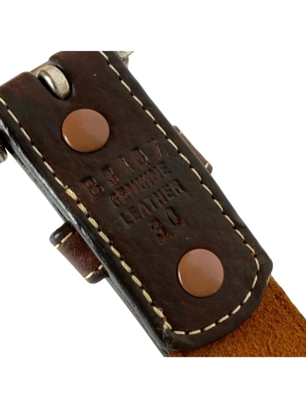 Badger 3D Western Belt with Shotgun Shell Detail Size 30 Brown Genuine Leather
